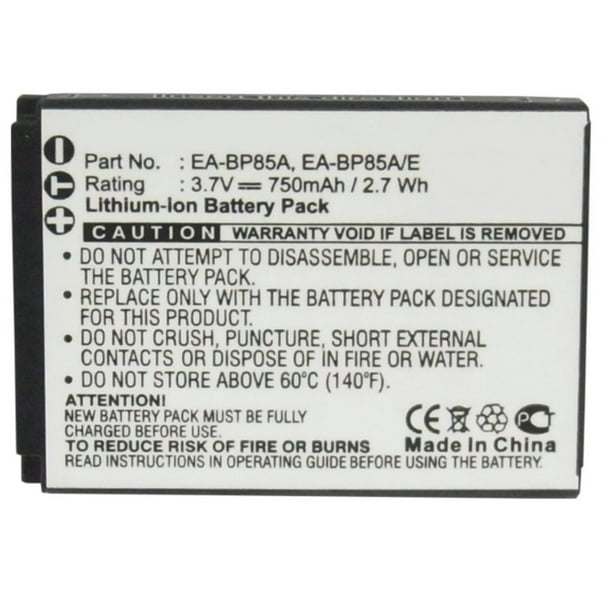 Nueva batería para Samsung ec-sh100zbpbus ec-sh100zbprus ec-sh100zbpsus Bp85a